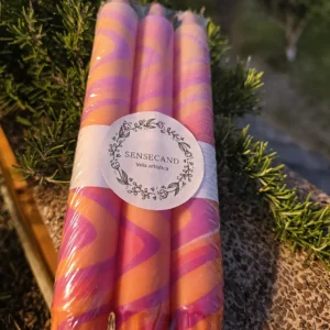 2.Pack de 3 velas artísticas